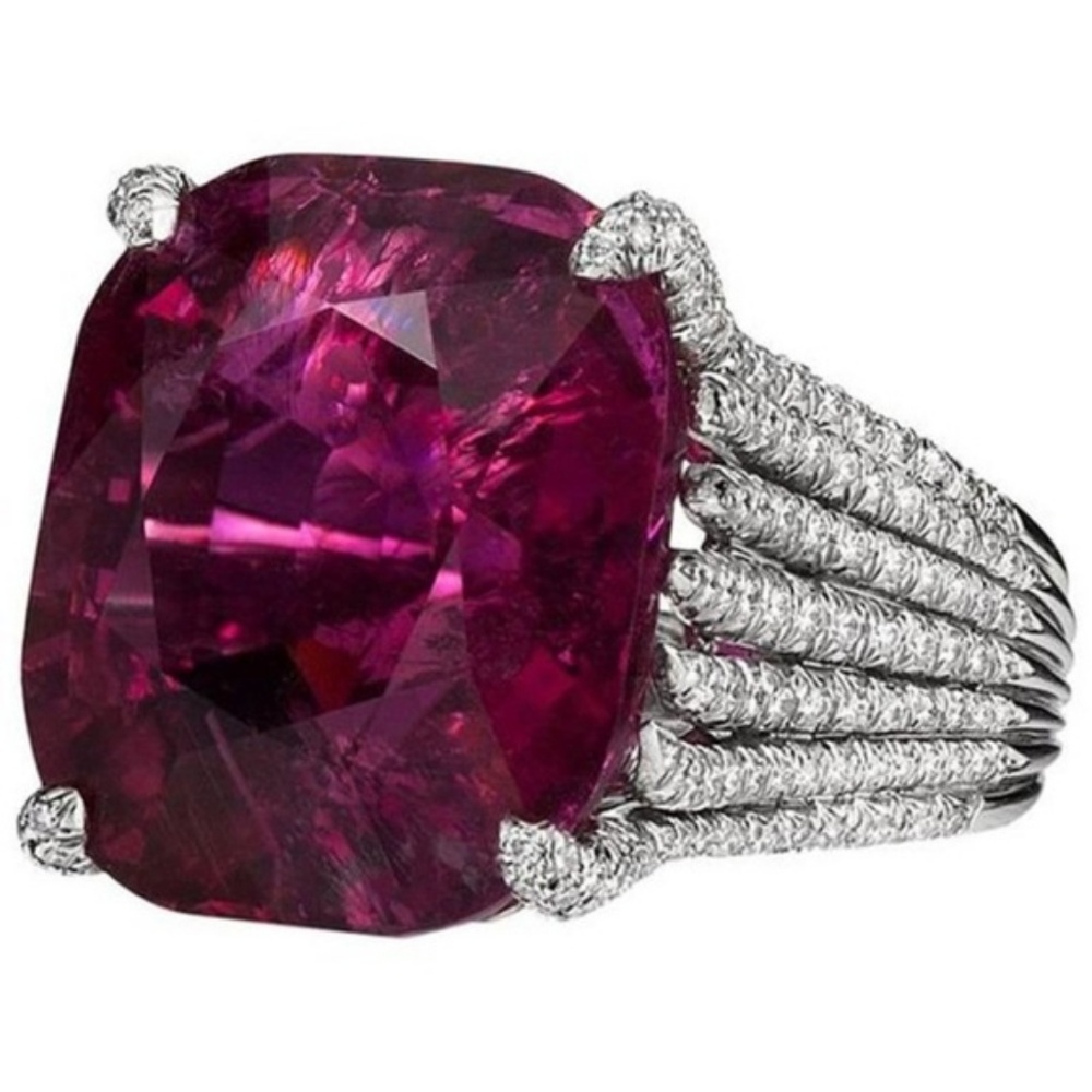Womens 925 silver ruby ring - Picture 1 of 3
